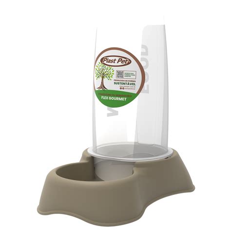 Bebedouro e Comedouro Eco Sustentável FLEX GOURMET Plast Pet 3000mL