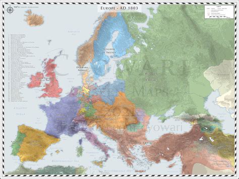 Europe (Detailed) - AD 1803 by Cyowari on DeviantArt