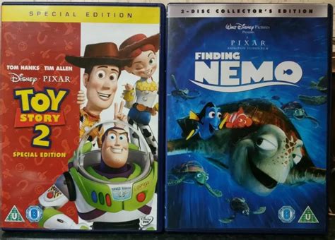 Walt Disneypixar Dvd Bundle Finding Nemo The Incredibles Up Toy