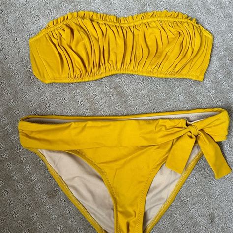 J Crew Swim J Crew Yellow Bikini Poshmark