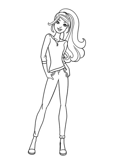 Desenhos De Barbie - Desenhos de Barbie Dreamhouse Adventures para colorir - Bora Colorir