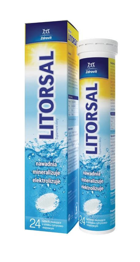 ZDROVIT LITORSAL ELEKTROLITY 24 TABLETKI MUSUJĄCE 14466647613 Allegro pl