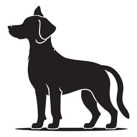 A Dog vector silhouette vector illustration 25751286 Vector Art at Vecteezy