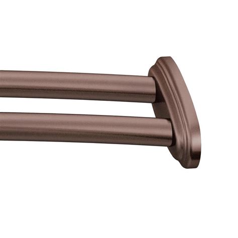 Moen 60-in Old World Bronze Tension Double Curve Shower Rod at Lowes.com