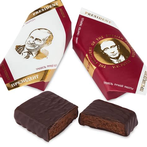 Золотые конфеты: Продукция - Трюфели "Very Victorious President" Сувенирные
