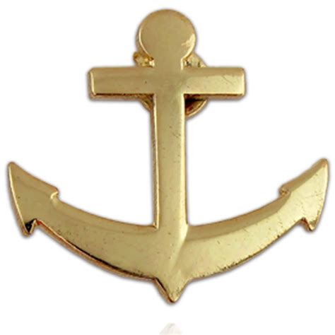 Pinmarts Gold Plated Nautical Boat Anchor Lapel Pin Ebay