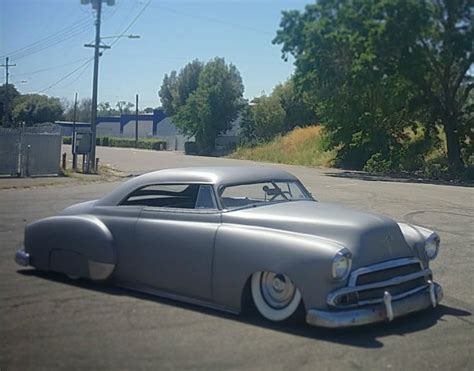 FULL CUSTOM CHOPPED BAGGED SBC V8 AT RAT HOT ROD KUSTOM AIR RIDE 1952