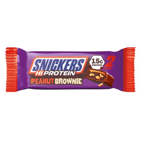 Snickers High Protein Peanut Brownie 50g Snackje