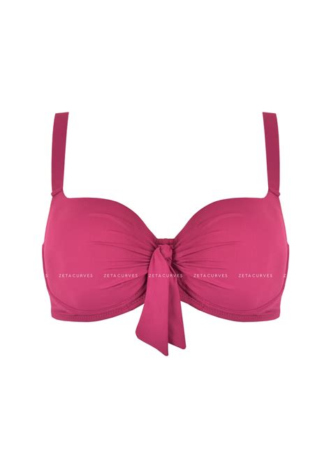 Crool Bikini Top Magenta Cup D E Zeta Curves