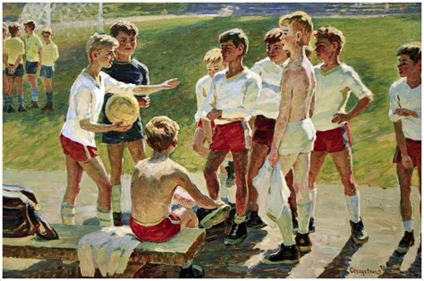 Солодовников А. П. "Футбол"1979 | Художники, Живопись, Винтажные ...