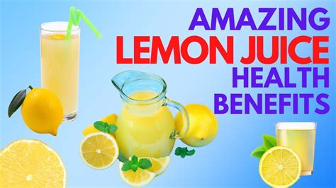 Amazing Lemon Juice Health Benefits Lemon Water Health Benefits Youtube