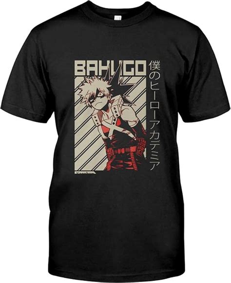 Katsuki Bakugo My Hero Academia Tshirt Uk Clothing