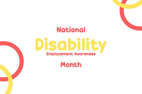 National Disability Employment Awareness Month 25788043 Vector Art