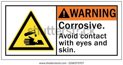 Corrosive Material Hazard Sign Labels Stock Vector (Royalty Free) 2268191937 | Shutterstock