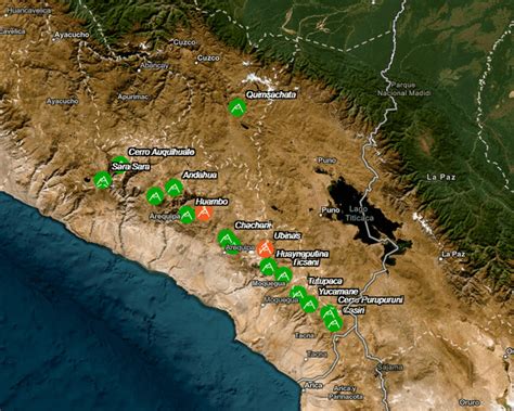 Cu Les Son Los Volcanes Activos Y Potencialmente Activos En Per