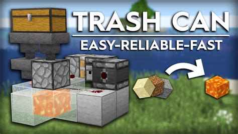 Minecraft Trash Can Item Disposal Machine Easy Build And Reliable