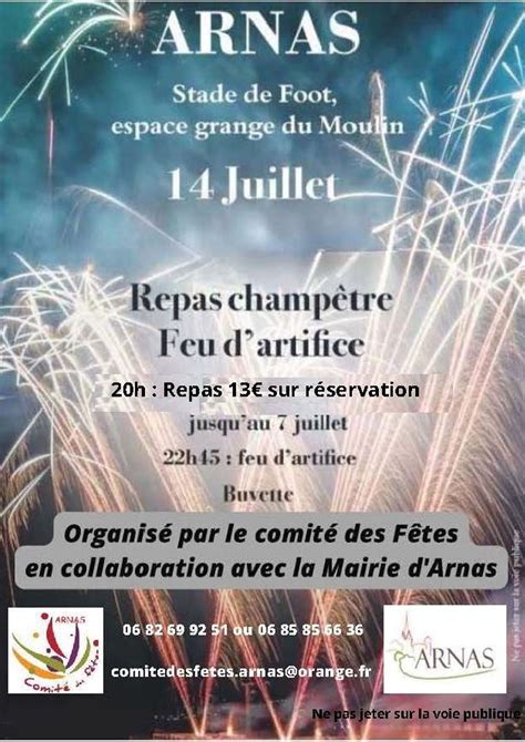 Repas Champetre Et Feu Dartifice Spectacle A Arnas