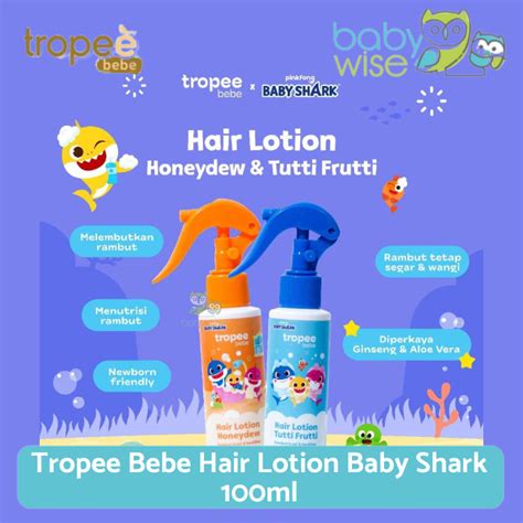 Jual Tropee Bebe X Pinkfong Hair Lotion Baby Shark Perawatan Rambut