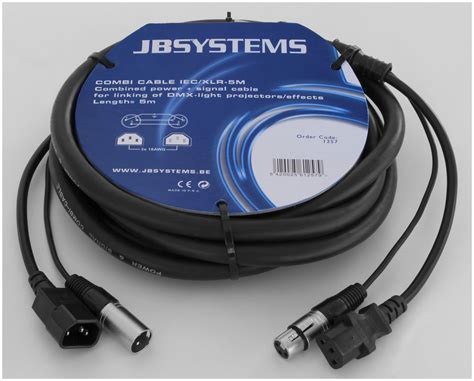 Jb Systems Combi Kabel Iec Xlr Male Iec Xlr Female Mtr New Line