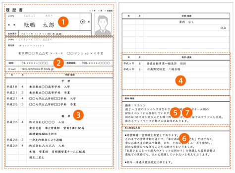 履歴書の書き方 完全ガイド～サンプル見本・作成のコツ・テンプレート～ ｜転職ならdoda（デューダ）