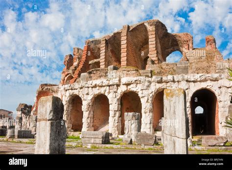 Santa Maria Capua Vetere Amphitheater In Capua City Italy In December