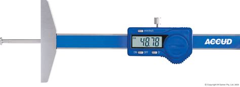 Digital Depth Caliper With Round Depth Bar Accud New Zealand