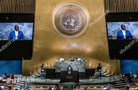 Kenyas President William Samoei Ruto Addresses Editorial Stock Photo