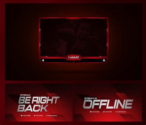 Full Stream Overlay Pack Template Download on Behance