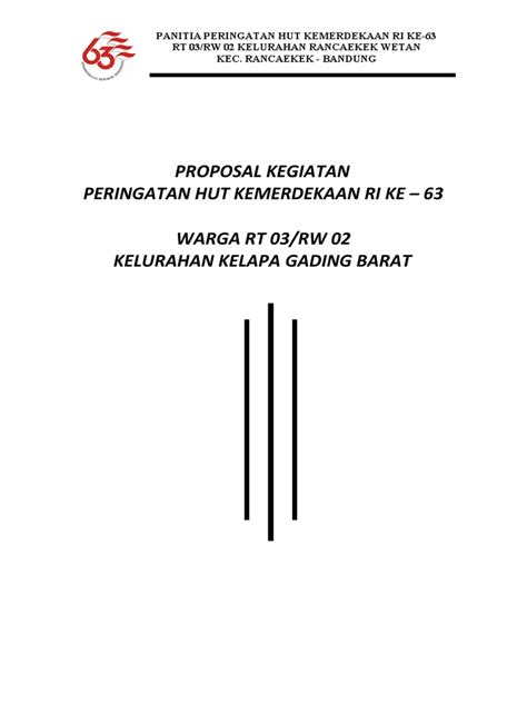 Contoh Proposal Kegiatan Hut Ri Pdf