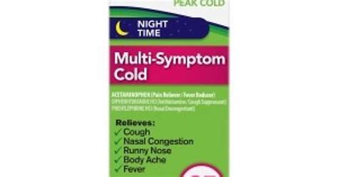 Robitussin Peak Cold Nighttime Multi Symptom Cold Imgur