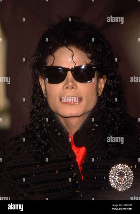 Michael Jackson At An Award Ceremony Held By Cbs Records February 20