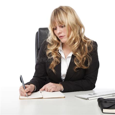 Junge Schöne Blonde Behaarte Geschäftsfrau Stockfoto Bild von attraktiv geschäft 36611418