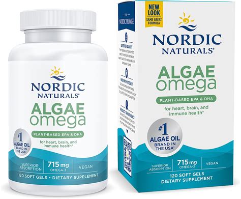 Amazon Nordic Naturals Algae Omega 120 Soft Gels 715 Mg Omega