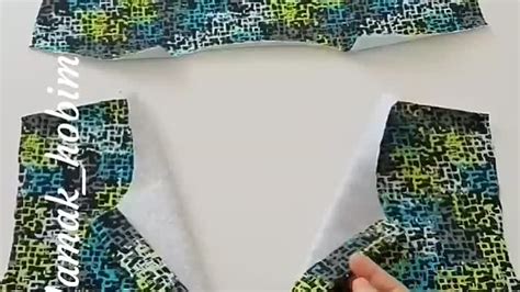 Как втачать воротник в горловину бомбера.