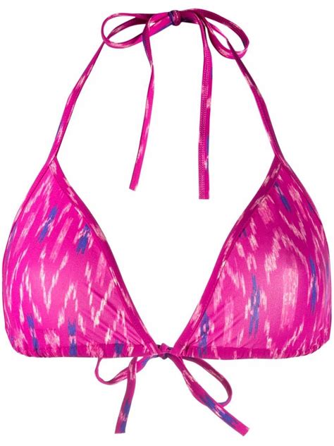 Buy Isabel Marant Tie Fastening Bikini Top Pink At Off Editorialist