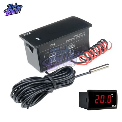 Vehicle Temperature Meter Monitor | Digital Thermometer 12v Dc | Car ...