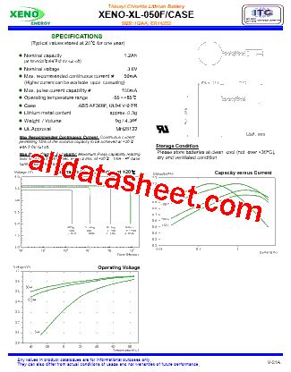 XL-050F Datasheet(PDF) - XENOENERGY Co.Ltd.,