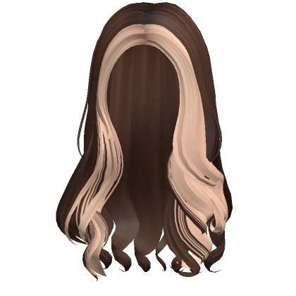 Long Cute Curly Blowout Hair Brown Blonde Roblox