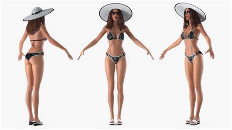Bikini Mujer Aparejado Para Cinema D Modelo D C D Free D