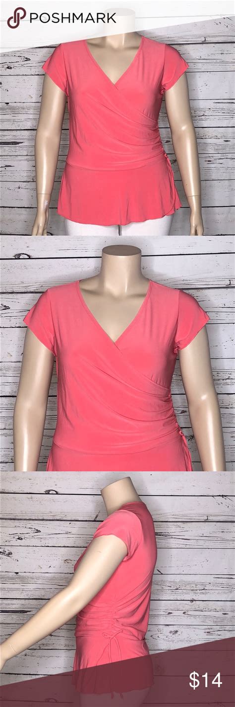 Roz Ali Nwt Xl Dressbarn Surplice Peplum Blouse Peplum Blouse Roz