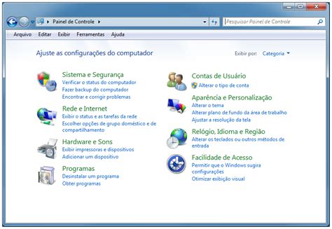 Windows Acessar O Painel De Controle Do Windows Trt Mg