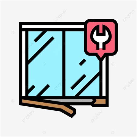 Chinese Window Frame Vector Hd Images Window Frame Repair Color Icon