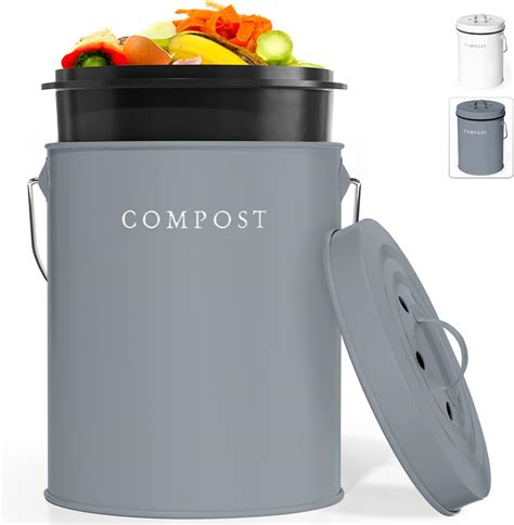 Compost Bin Kitchen Counter Countertop Compost Bin With Lid Kitchen