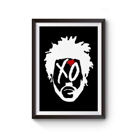 The Weeknd Face Logo Poster