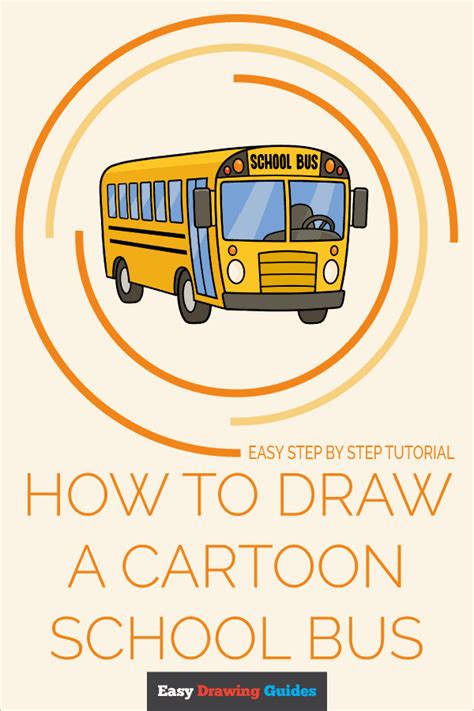 How to Draw a Cartoon School Bus - Really Easy Drawing Tutorial