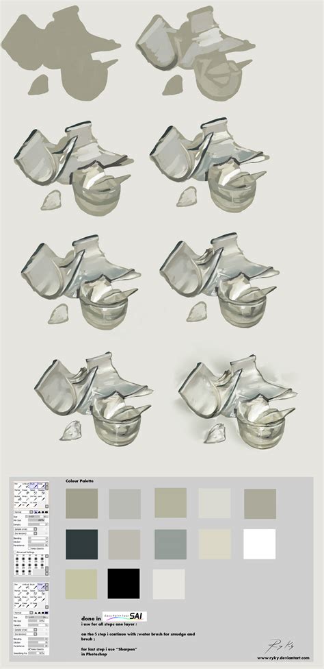 Commision tutorial - Shattered Glass by ryky on DeviantArt