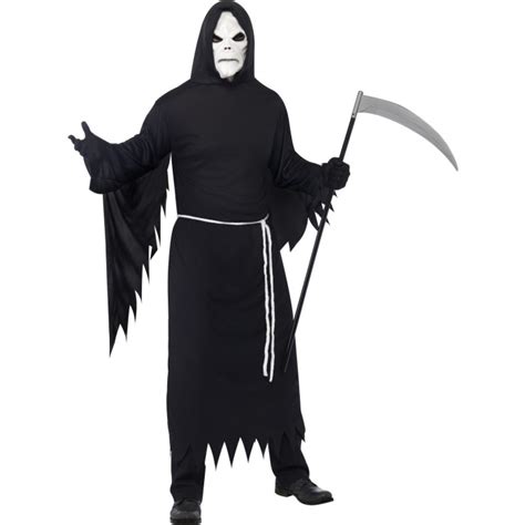 Grim Reaper Costume With Mask – Abracadabra Fancy Dress