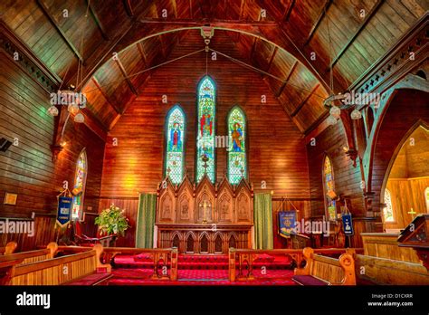 Interior St Andrews Anglican Church Cambridge North Island New