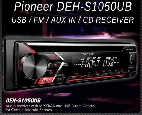 Pioneer DEH S1050UB Audio Receiver With FM AUX IN CD RECEIVER And USB