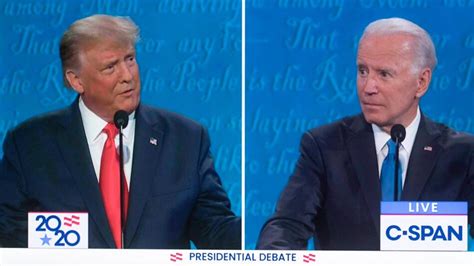 Donald Trump Und Joe Biden Gelingt Gesittete Tv Debatte Web De